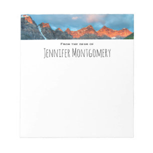 Bloc De Notas Fotografía de paisajes montañosos