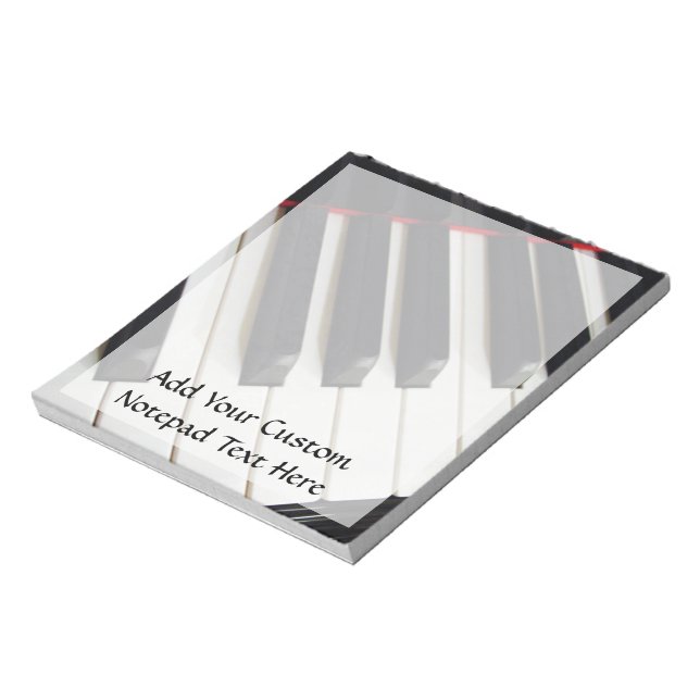 Bloc De Notas Fotografía de Piano Keys (Lado Izquierdo)