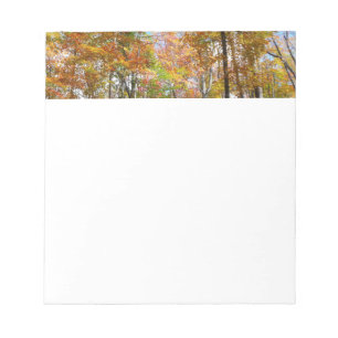 Bloc De Notas Fotografía del paisaje otoñal del bosque otoñal II