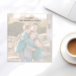 Bloc de notas fotográfico, foto completa | Desvane<br><div class="desc">Añade tu foto favorita, en color o en blanco y negro. El filtro automático creará un aspecto descolorido, haciendo que el bloc de notas sea fácil de escribir mientras permite que la imagen pase por alto. Personalízalo como quieras. Utilice el formulario de plantilla para agregar su personalización o el botón...</div>