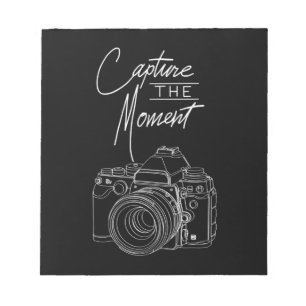 Bloc De Notas Fotógrafo de cámara fotográfica de momento de c