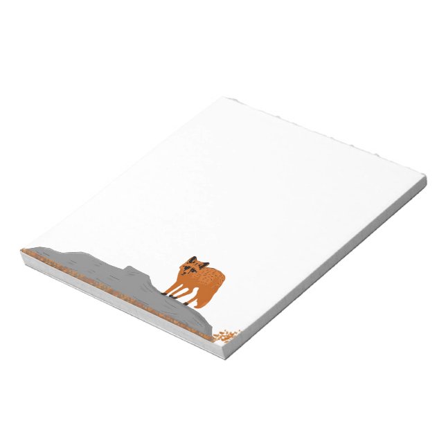 Bloc De Notas 🦊 Fox on the Rock Notebook / Notepad  (Lado Izquierdo)