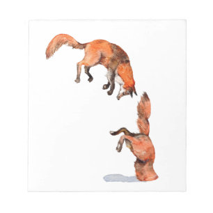 Bloc De Notas Fox rojo de salto