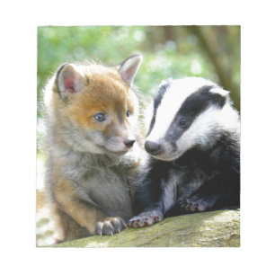 Bloc De Notas Foxcub & Badger Cute!
