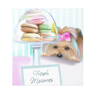 Bloc De Notas Francés Macarons de Yorkie