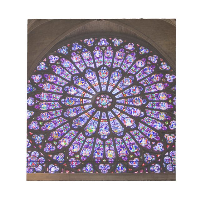 Bloc De Notas Francia, París. Detalles interiores de vidrieras (Frente)