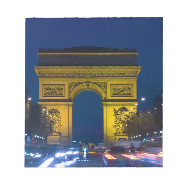 Bloc De Notas Francia, París. El Arco de Triunfo y el (Frente)