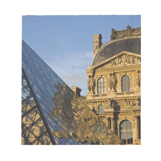 Bloc De Notas Francia, París, Museo del Louvre y la Pirámide, (Frente)