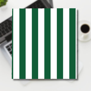 Bloc De Notas Frasco clásico de época franjas verde y blanca
