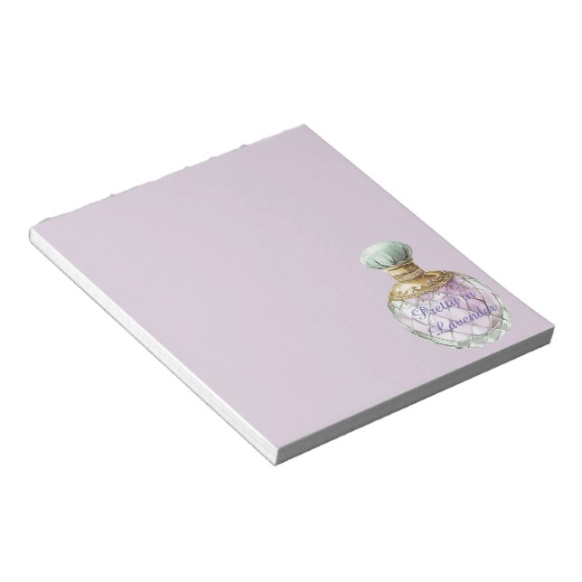 Bloc De Notas Frasco de perfume Pretty in Lavender (Lado Derecho)