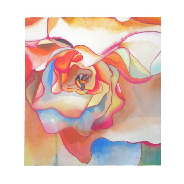 Bloc De Notas Fred martin begonia acuarela arte (Frente)