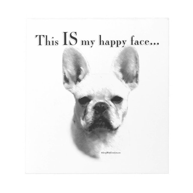 Bloc De Notas Frenchie Happy Face (Frente)