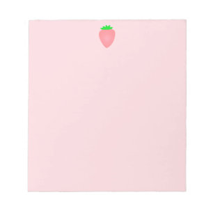 Bloc De Notas Fresa Baby Shower Rosa Cute Girly Personalizado 20