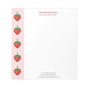 Bloc De Notas Fresa dulce rojo