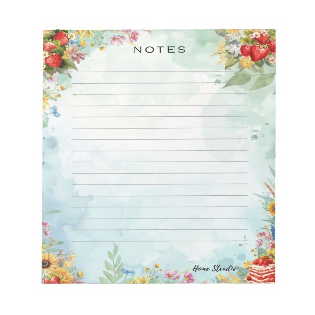Bloc De Notas Fresa Sweet Tret Notepad (Frente)