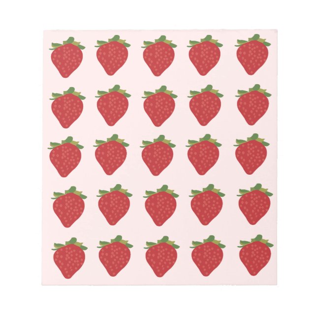 Bloc De Notas Fresas Frutas Fresas (Frente)