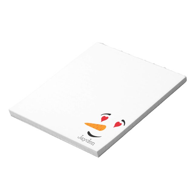 Bloc De Notas Frosty el hombre de nieve enamorado (Lado Izquierdo)