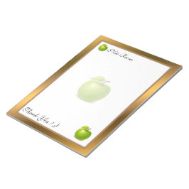 Bloc De Notas Fruta moderna dorada Añadir tu texto