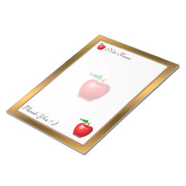 Bloc De Notas Fruta moderna dorada Añadir tu texto