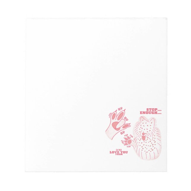 Bloc De Notas FSH - Detente suficiente J/K te quiere - Diseño AS (Frente)