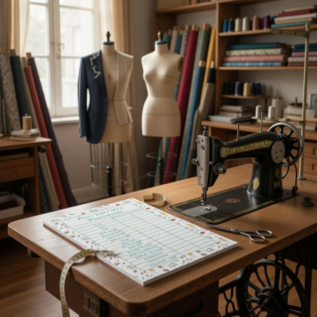 Bloc De Notas Fully Customizable Body Measurements Chart Notepad (Subido por el creador)