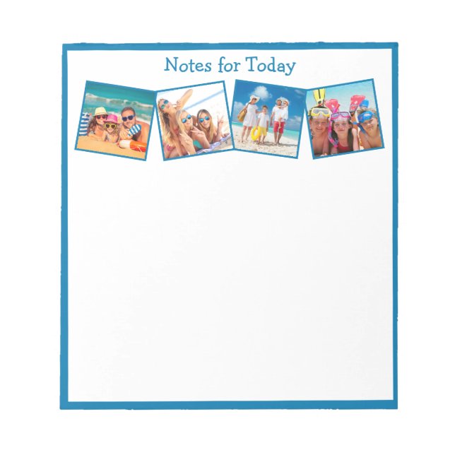 Bloc De Notas Fun Family Photos Blue Notes for Today (Frente)