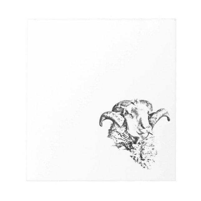 Bloc De Notas Funky Cute Sheep Ram (Frente)
