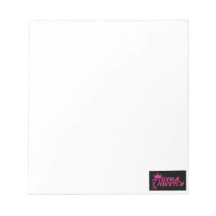 Bloc De Notas Funky falso purpurina rosa caliente Gym Queen pape