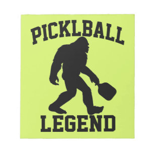 Bloc De Notas Funny Bigfoot Pickleball Legend