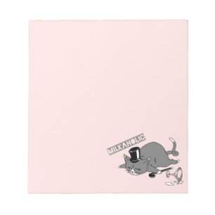 Bloc De Notas Funny Cat Baron Pun Personalizado