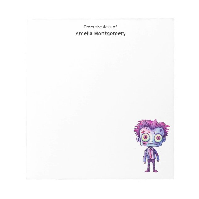 Bloc De Notas Funny Frankenstein Monster Halloween Fun (Frente)