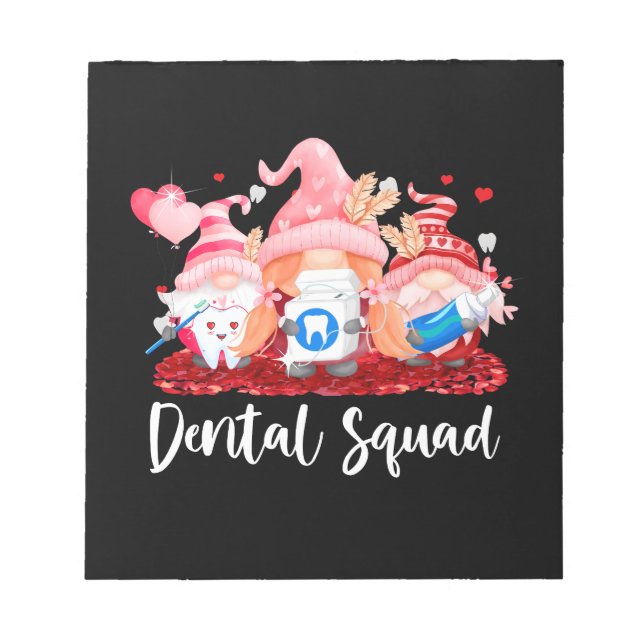 Bloc De Notas Funny Gnome Dental Squad Leprechaun Dentist (Frente)