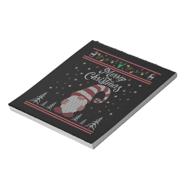 Bloc De Notas Funny Gnome Merry Christmas (Lado Izquierdo)