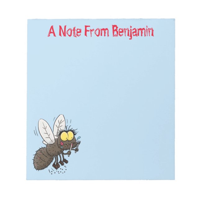 Bloc De Notas Funny personalizado de insectos de herradura (Frente)