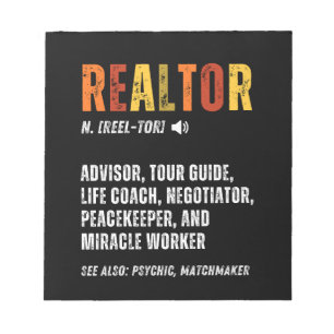 Bloc De Notas Funny Real Estate Broker Realtor
