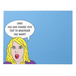 Bloc De Notas FUNNY RETRO WOMAN personalizados notepads