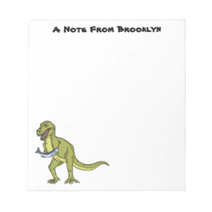 Bloc De Notas Funny T rex dinosaur illustration