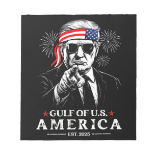 Bloc De Notas Funny Trump Golfo De Estados Unidos 2025 4 De Juli