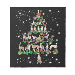 Bloc De Notas Funny Whippet Christmas Tree Ornament Decor gift