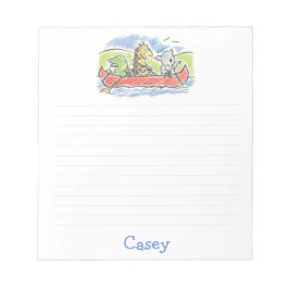 Bloc De Notas Furry Friends Canoe Note Pad