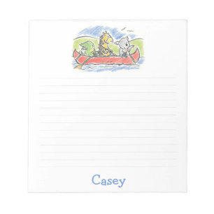 Bloc De Notas Furry Friends Canoe Note Pad