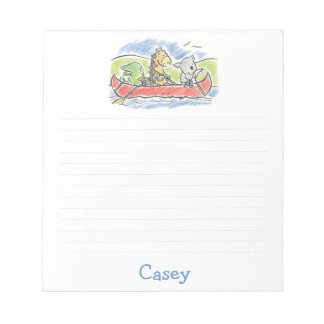 Bloc De Notas Furry Friends Canoe Note Pad