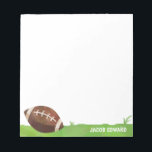 Bloc De Notas Futbol de color acuático moderno Deportes Grass Di<br><div class="desc">Moderna acuarela Fútbol Deportes Grass Diversión Niños Notepad</div>