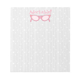 Bloc De Notas Gafas de ojo de gato rosadas - Personalízalas
