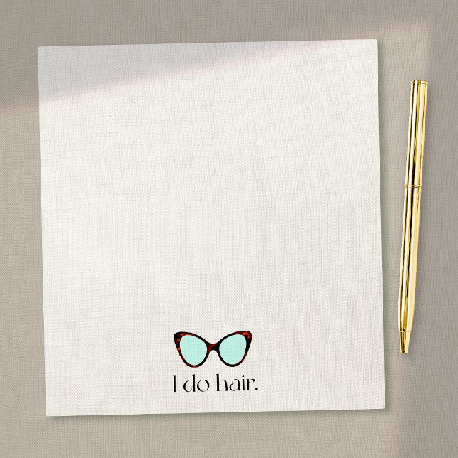 Bloc De Notas Gafas de sol retro de Hair Stylist 60 (Subido por el creador)
