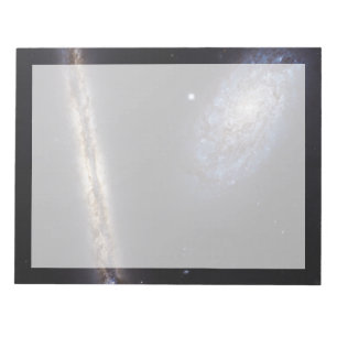 Bloc De Notas Galaxia Edge-On Ngc 4302 y Galaxia inclinada Ngc 4