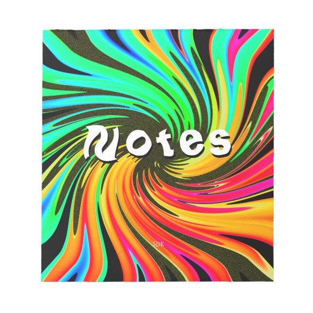 Bloc De Notas Galaxia Neon Whirlpool (Frente)