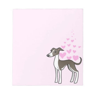 Bloc De Notas Galgo/Whippet/amor del galgo italiano