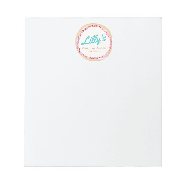 Bloc De Notas Galleta o tarta personalizada (Frente)
