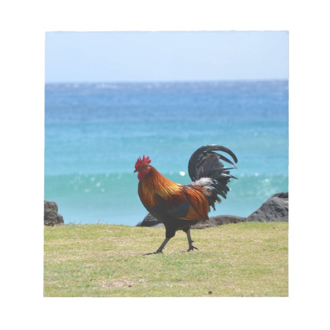 Bloc De Notas gallo de Kauai (Frente)